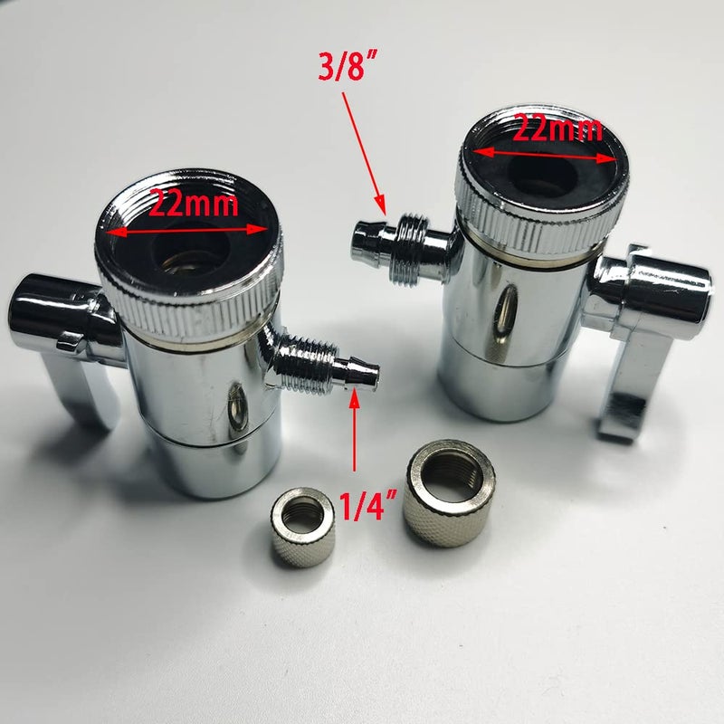 Malida Countertop filter to 3/8 inch O.D. Tubing Faucet Adapter,Kitchen Bathroom Sink Faucet Diverter Valve for Above Counter Water Filter Faucet Sprayer attachment - Image 3